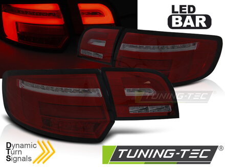 Zadné svetlá Audi A3 8P 5D Sportback Red Smoke LED