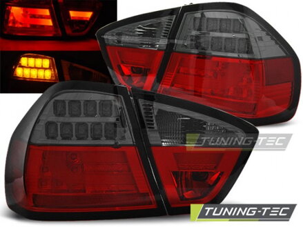 Zadné svetlá BMW E90 Sedan 05-08 Red Smoke Led Bar