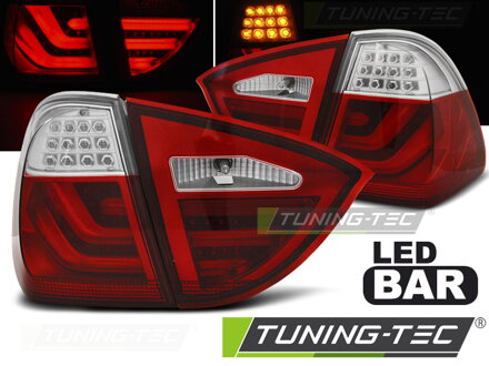 Zadné svetlá BMW E91 Kombi 05-08 Red White Led Bar