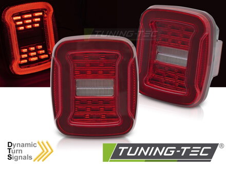 Zadné svetlá Jeep Wrangler YJ TJ 91-06 Red White LED Zadné svetlá Jeep Wrangler YJ TJ 91-06 Red White LED