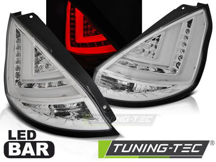 Zadné svetlá Ford Fiesta MK7 08-12 HB Chrome LED BAR Zadné svetlá Ford Fiesta MK7 08-12 HB Chrome LED BAR