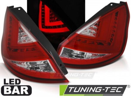 Zadné svetlá Ford Fiesta MK7 08-12 HB Red White LED BAR Zadné svetlá Ford Fiesta MK7 08-12 HB Red White LED BAR
