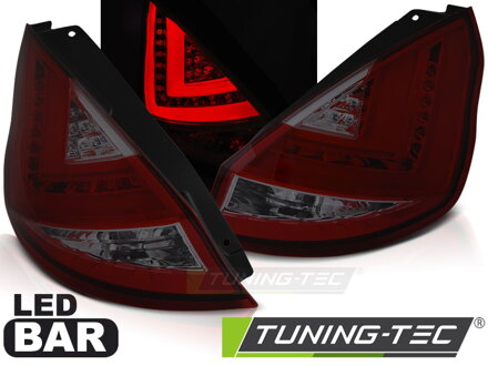 Zadné svetlá Ford Fiesta MK7 08-12 HB Smoke Red LED BAR Zadné svetlá Ford Fiesta MK7 08-12 HB Smoke Red LED BAR