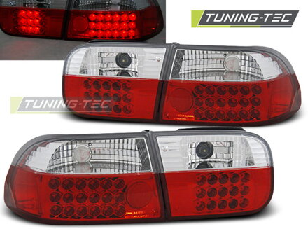 Zadné svetlá Honda Civic 91-95 2D/4D Led Red White Zadné svetlá Honda Civic 91-95 2D/4D Led Red White