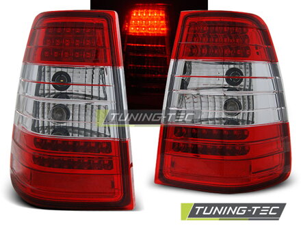 Zadné svetlá Mercedes W124 Kombi E 85-95 Red White Led