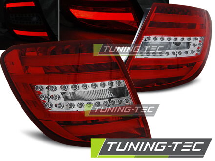 Zadné svetlá Mercedes W204 Kombi C 07-10 Red White Led Zadné svetlá Mercedes W204 Kombi C 07-10 Red White Led