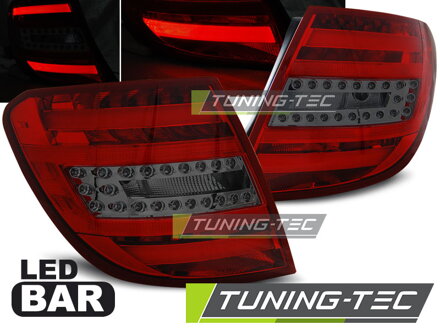 Zadné svetlá Mercedes W204 Kombi C 07-10 Red Smoke Led