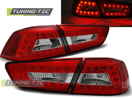 Zadné svetlá Mitsubishi Lancer 8 Sedan 08-11 Red White Led Zadné svetlá Mitsubishi Lancer 8 Sedan 08-11 Red White Led