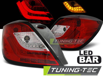 Zadné svetlá Opel Astra H 04-09 3D Red White LED Bar Zadné svetlá Opel Astra H 04-09 3D Red White LED Bar