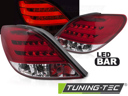 Zadné svetlá Peugeot 207 06-09 Red White Led Bar Zadné svetlá Peugeot 207 06-09 Red White Led Bar