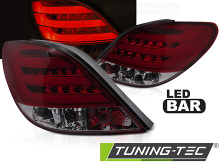 Zadné svetlá Peugeot 207 06-09 Red Smoke Led Bar