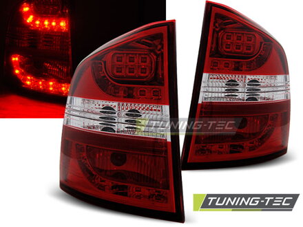 Zadné svetlá Škoda Octavia II Kombi 04-12 Red White Led Zadné svetlá Škoda Octavia II Kombi 04-12 Red White Led