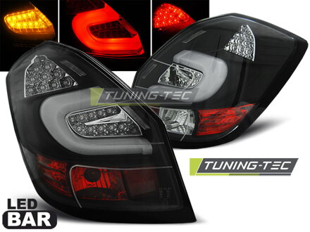 Zadné svetlá Škoda Fabia II Hatchback Black Led Bar Zadné svetlá Škoda Fabia II Hatchback Black Led Bar
