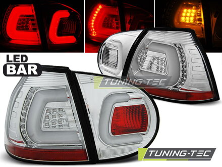 Zadné svetlá VW Golf 5 Hatchback Chrome Led Bar Zadné svetlá VW Golf 5 Hatchback Chrome Led Bar