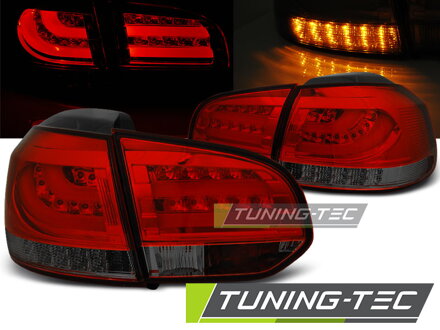 Zadné svetlá Volkswagen Golf 6 Red Smoke Led Bar Zadné svetlá Volkswagen Golf 6 Red Smoke Led Bar