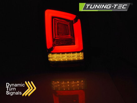 Zadné svetlá VW T5 10-15 Twin Door Red Smoke Dynamic LED Zadné svetlá VW T5 10-15 Twin Door Red Smoke Dynamic LED