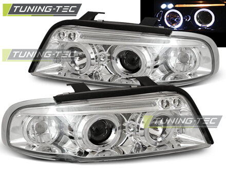 Predné svetlá AUDI A4 94-98 Angel Eyes Chrómové Predné svetlá AUDI A4 94-98 Angel Eyes Chrómové