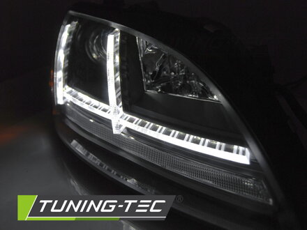 Predné svetlá Audi TT 8J 06-10 Black Led Seq Xenon AFS