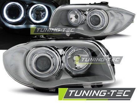 Predné svetlá BMW 1 E81/E87 Chrome Angel Eyes Predné svetlá BMW 1 E81/E87 Chrome Angel Eyes