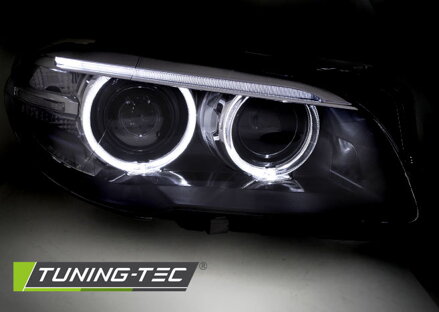 Predné svetlá BMW F10/F11 10-13 Angel Eyes Black Predné svetlá BMW F10/F11 10-13 Angel Eyes Black