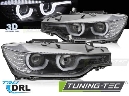 Predné svetlá BMW F30 F31 11-15 U-Type Black Predné svetlá BMW F30 F31 11-15 U-Type Black