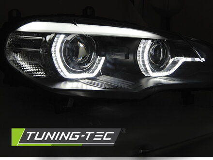 Predné svetlá BMW E70 X5 Black Xenon AFS