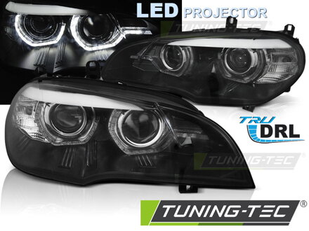 Predné LED svetlá BMW X5 E70 07-13 Black Xenon OEM