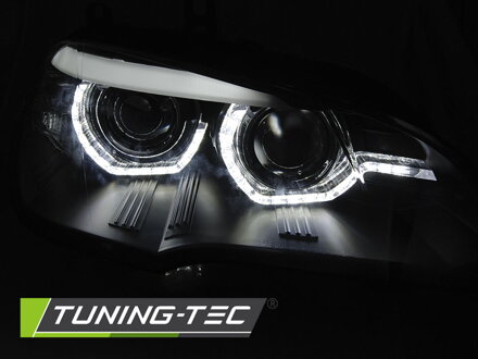 Predné LED svetlá BMW X5 E70 07-13 Black Xenon OEM