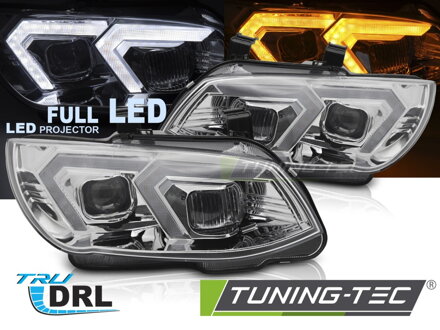 Predné FULL LED svetlá BMW E92 E93 LCI 10-13 Chrome