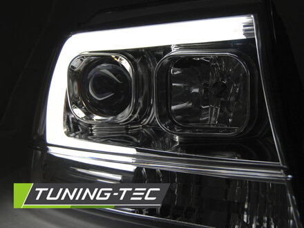 Predné svetlá Jeep Grand Cherokee WJ 99-05 Tubelight Chrome Predné svetlá Jeep Grand Cherokee WJ 99-05 Tubelight Chrome