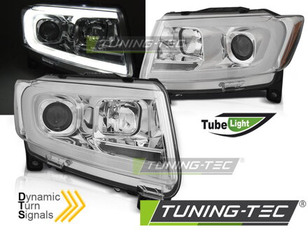 Predné svetlá Jeep Grand Cherokee WK2 11-13 Chrome Dynamic LED Predné svetlá Jeep Grand Cherokee WK2 11-13 Chrome Dynamic LED