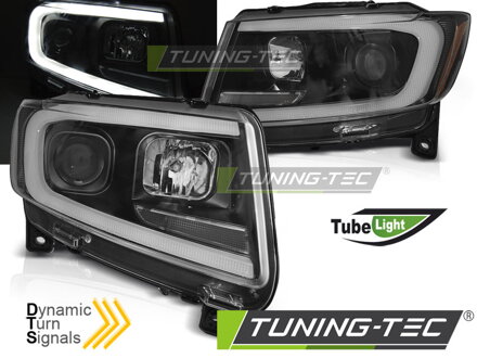 Predné svetlá Jeep Grand Cherokee WK2 11-13 Black Dynamic LED Predné svetlá Jeep Grand Cherokee WK2 11-13 Black Dynamic LED