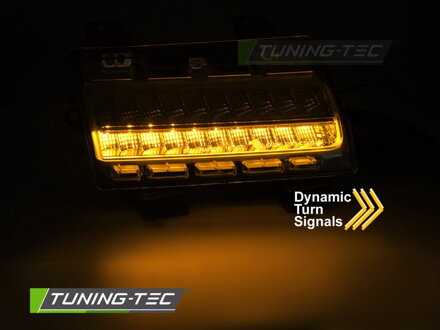 Predné smerovky Jeep Wrangler JL 18-23 Chrome Dynamic 