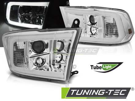 Predné svetlá Dodge RAM 09-18 Tube Light Chrome Predné svetlá Dodge RAM 09-18 Tube Light Chrome