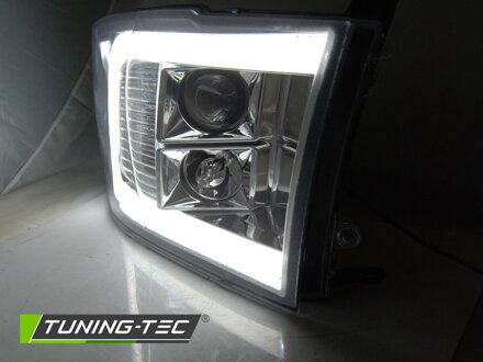 Predné svetlá Dodge RAM 09-18 Tube Light Chrome Predné svetlá Dodge RAM 09-18 Tube Light Chrome