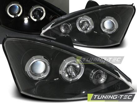 Predné svetlá Ford Focus 01-04 Black Angel Eyes Predné svetlá Ford Focus 01-04 Black Angel Eyes
