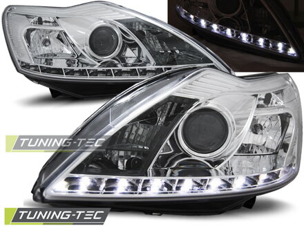 Predné Devil Eyes svetlá Ford Focus 2 2008-2010 Chrome Predné Devil Eyes svetlá Ford Focus 2 2008-2010 Chrome