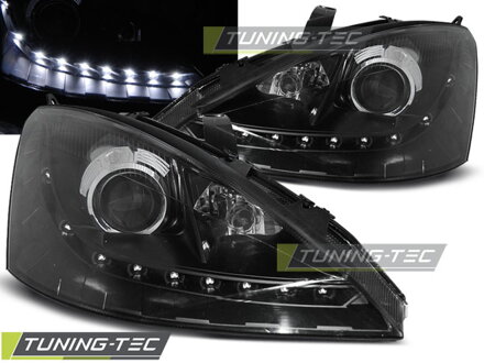 Predné svetlá Ford Focus 98-01 DE Black Predné svetlá Ford Focus 98-01 DE Black