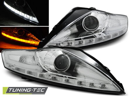 Predné svetlá Ford Mondeo 07-10 Devil Eyes Chrome Led Predné svetlá Ford Mondeo 07-10 Devil Eyes Chrome Led