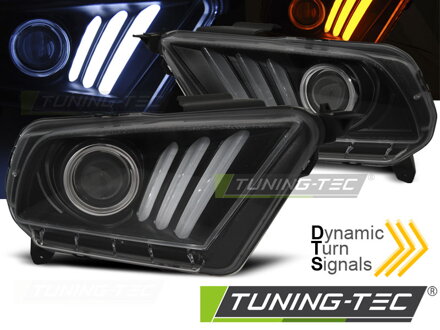 Predné svetlá Ford Mustang V 10-13 Tube Light Black