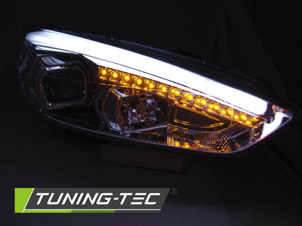 Predné svetlá Ford Focus 3 15-18 Chrome DRL