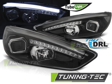 Predné svetlá Ford Focus 3 15-18 Black DRL Predné svetlá Ford Focus 3 15-18 Black DRL