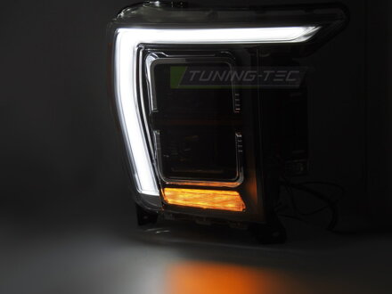 Predné Full LED svetlá Ford F150 MK14 20-23 Black DRL