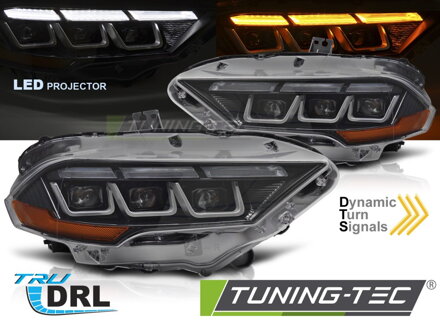 Predné Full LED svetlá Ford Mustang 18-21 Black
