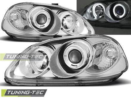 Predné svetlá Honda CIVIC 99-01 6 Chrom Angel Eyes Predné svetlá Honda CIVIC 99-01 6 Chrom Angel Eyes