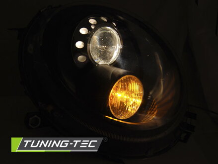 Predné svetlá MINI Cooper 06-14 Black Angel Eyes Predné svetlá MINI Cooper 06-14 Black Angel Eyes