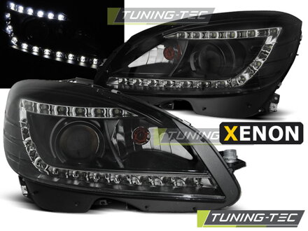 Predné svetlá Mercedes W204 07-10 Devil Eyes Black Xenon Predné svetlá Mercedes W204 07-10 Devil Eyes Black Xenon