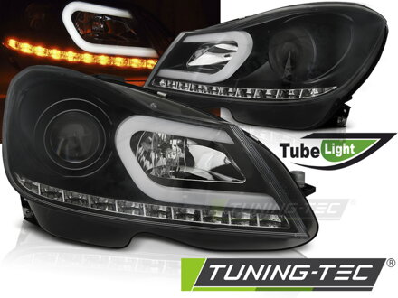 Predné svetlá Mercedes W204/C204 11-14 Black Tubelight Predné svetlá Mercedes W204/C204 11-14 Black Tubelight