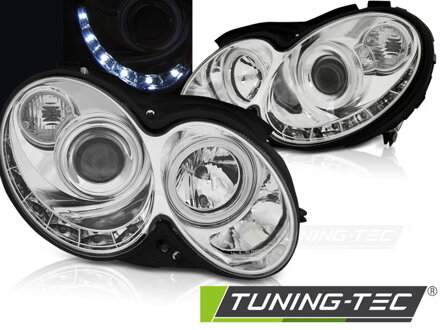 Predné svetlá Mercedes CLK W209 03-10 DE Chrome Predné svetlá Mercedes CLK W209 03-10 DE Chrome