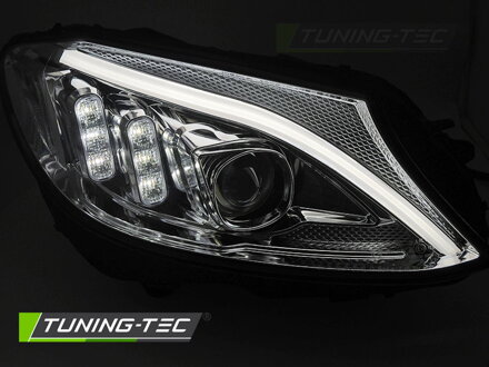 Predné svetlá Mercedes C W205 14-18 Tube LED Chrome Predné svetlá Mercedes C W205 14-18 Tube LED Chrome